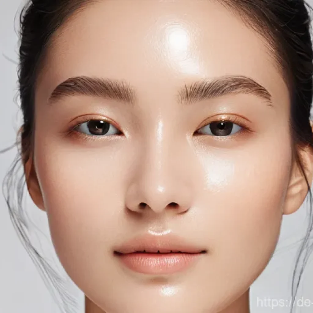 자외선 차단 메이크업 베이스 - **Prompt: The Everyday UV Protection Ritual**
    "A close-up, brightly lit portrait of a woman in h...