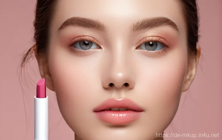 펜타입 립 틴트 사용법 - **Prompt 1: "My Lips but Better" Application**
    "A young woman, approximately 25-30 years old, wi...