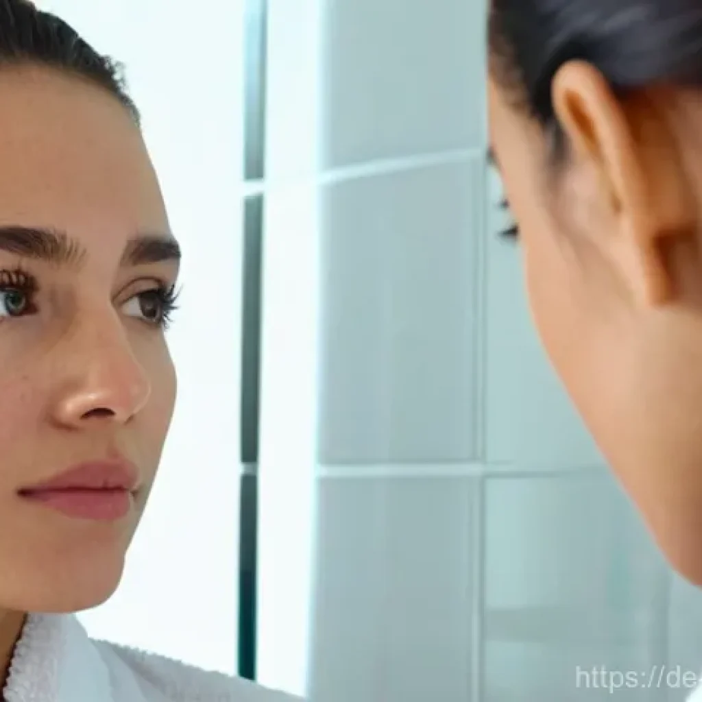 저자극 프라이머 추천 - **Prompt 1: The Frustration of Sensitive Skin**
    A close-up shot of a person with fair, sensitive...