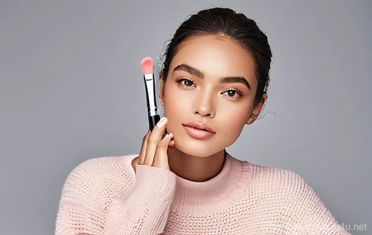 블러셔 스틱과 파우더 블러셔 차이 - **Prompt: Blush Stick Freshness – A Youthful, Dewy Glow**
    A vibrant woman in her early 20s, with...